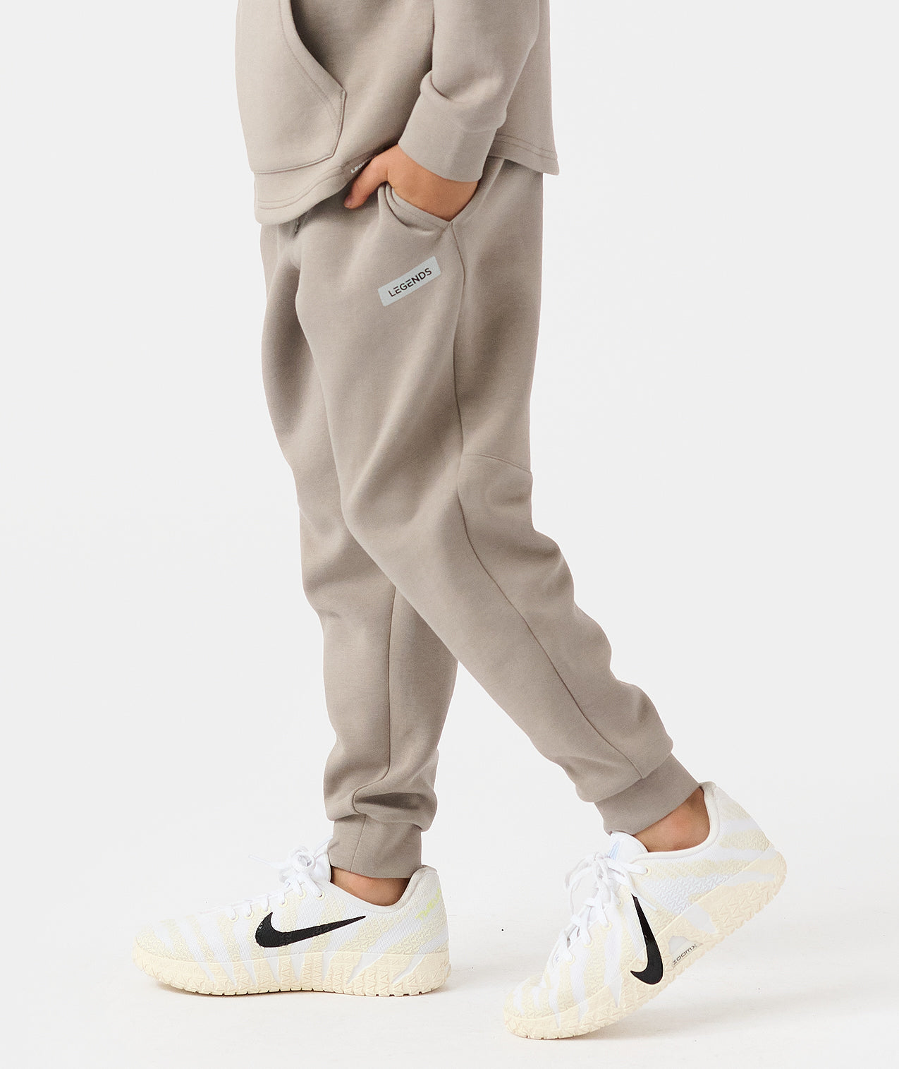 Little Legends Hawthorne Tech Jogger Taupe Heather - 2