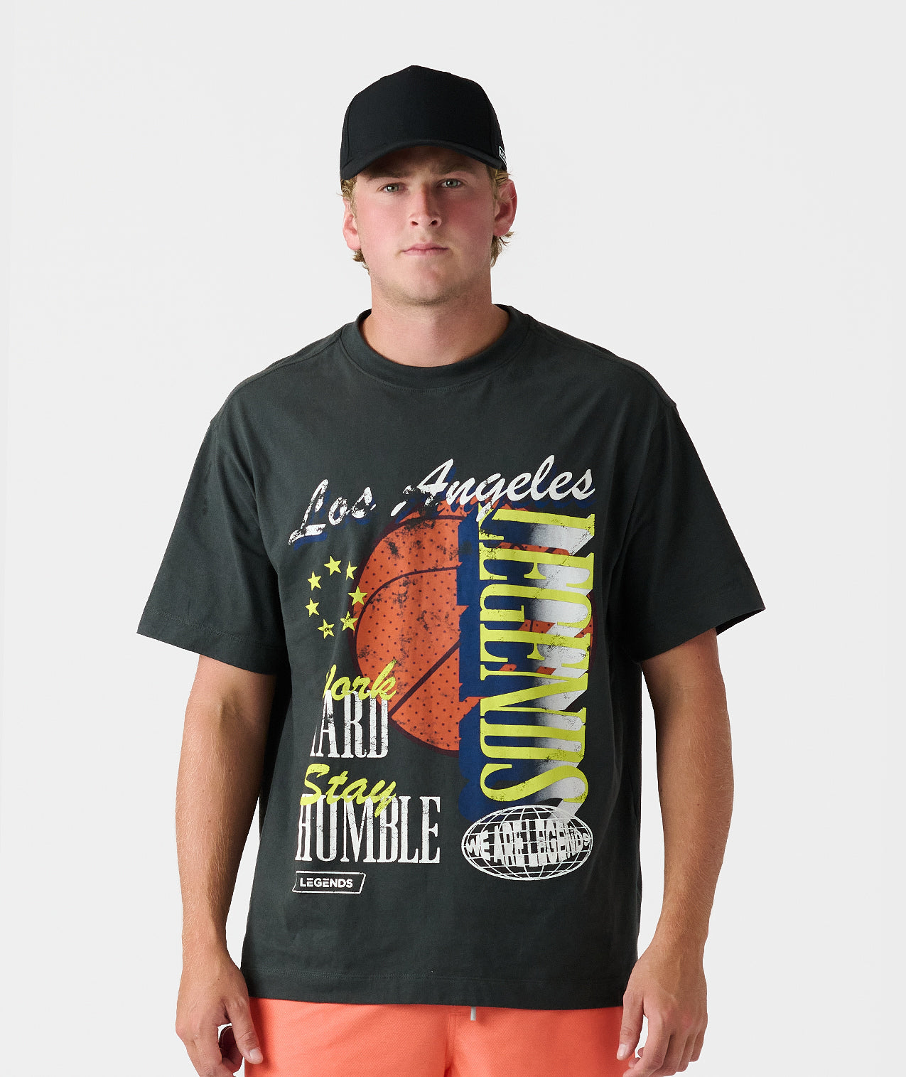 Heritage Oversized Tee WHSH Faded Black - 1