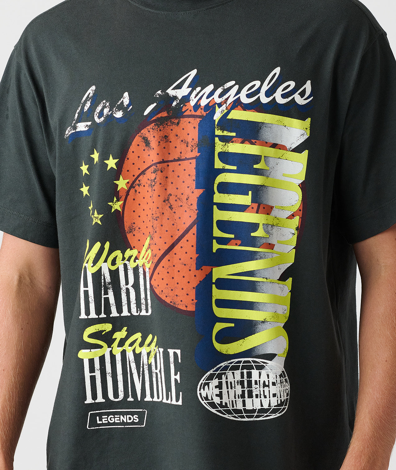 Heritage Oversized Tee WHSH Faded Black - 4