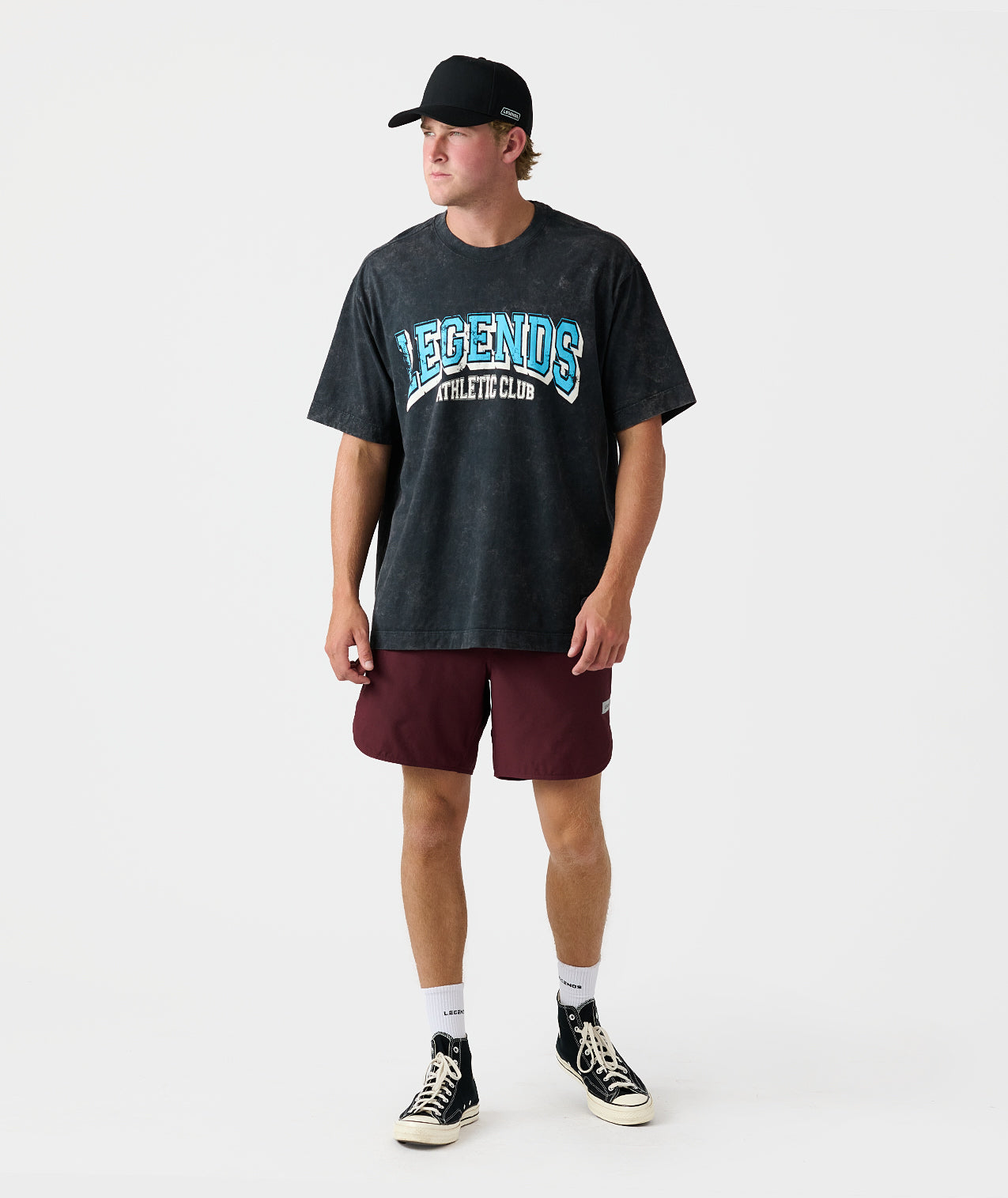 Heritage Oversized Tee AC Washed Charcoal - 6