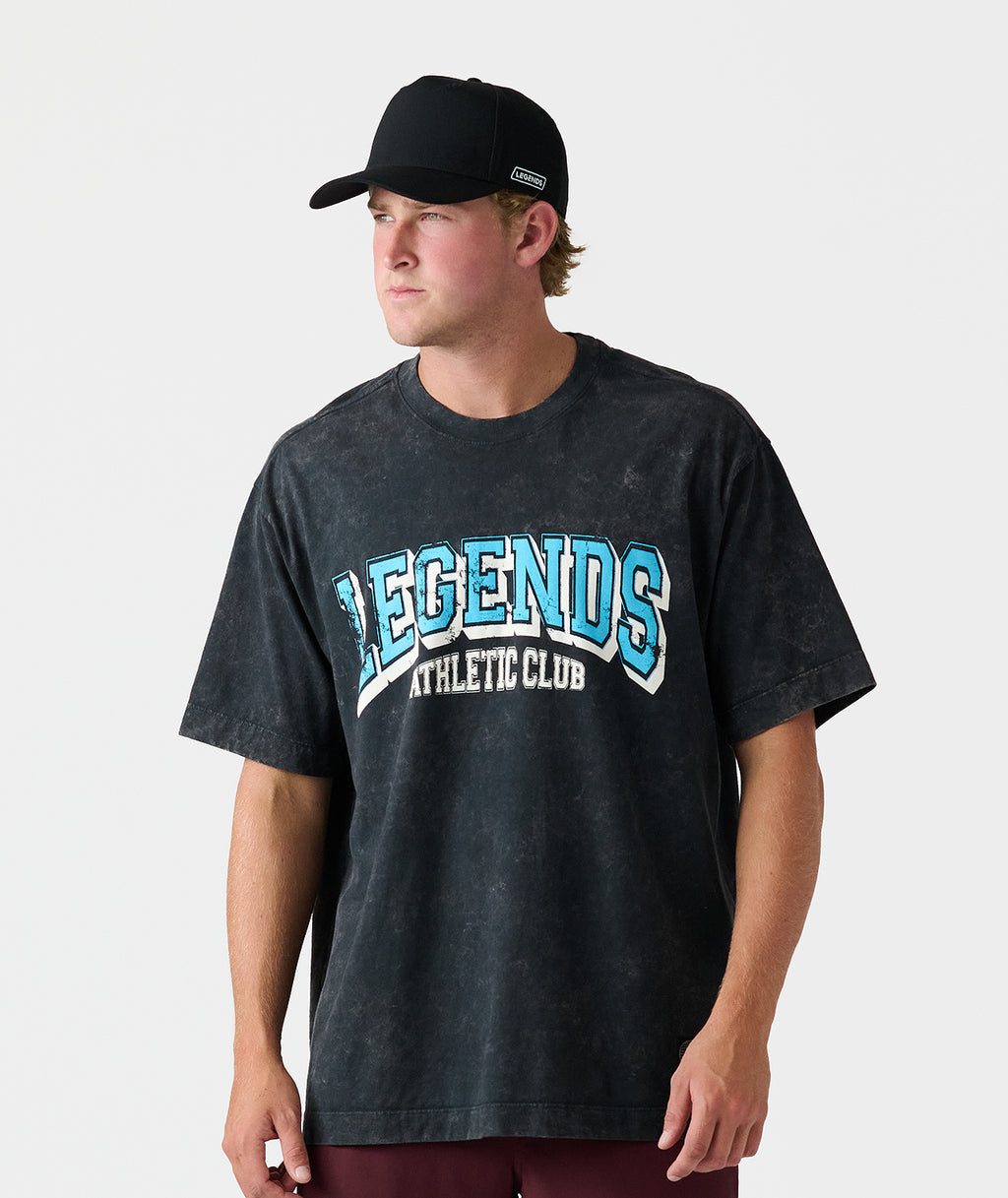 Heritage Oversized Tee AC Washed Charcoal - 1