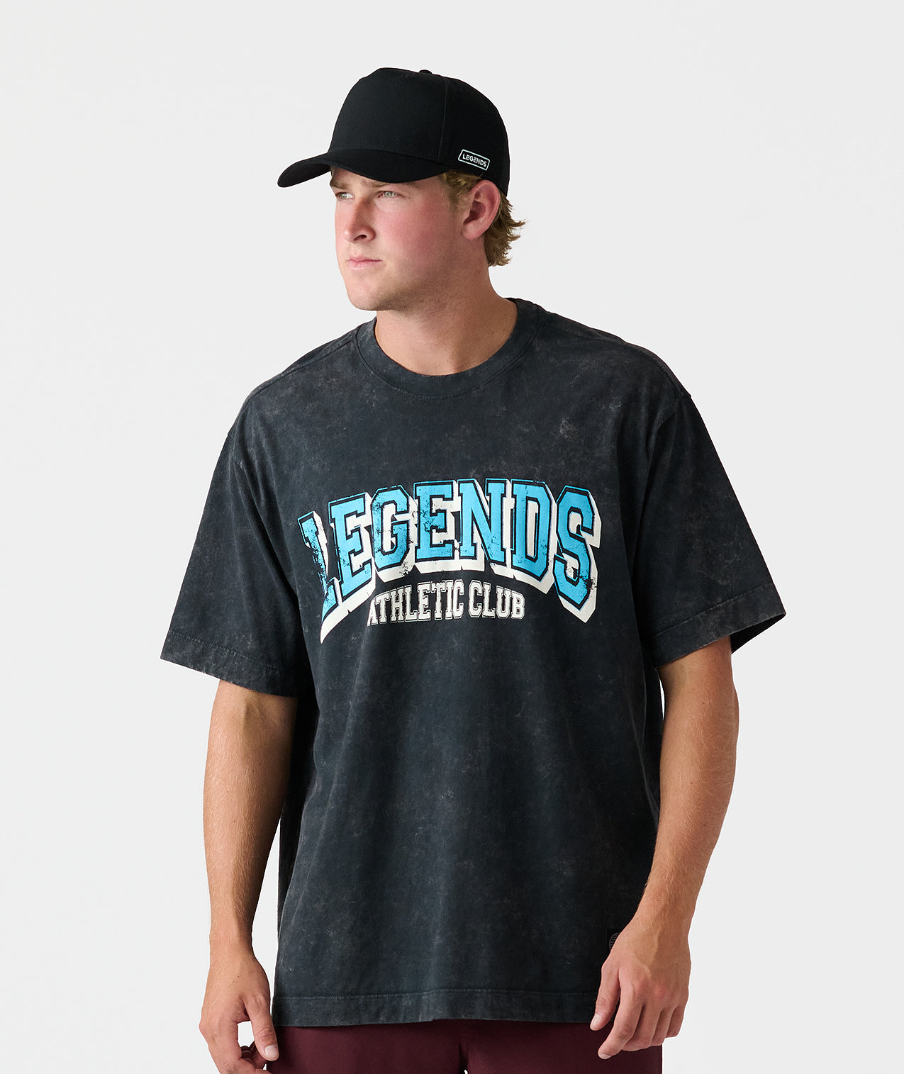 Heritage Oversized Tee AC Washed Charcoal - 1