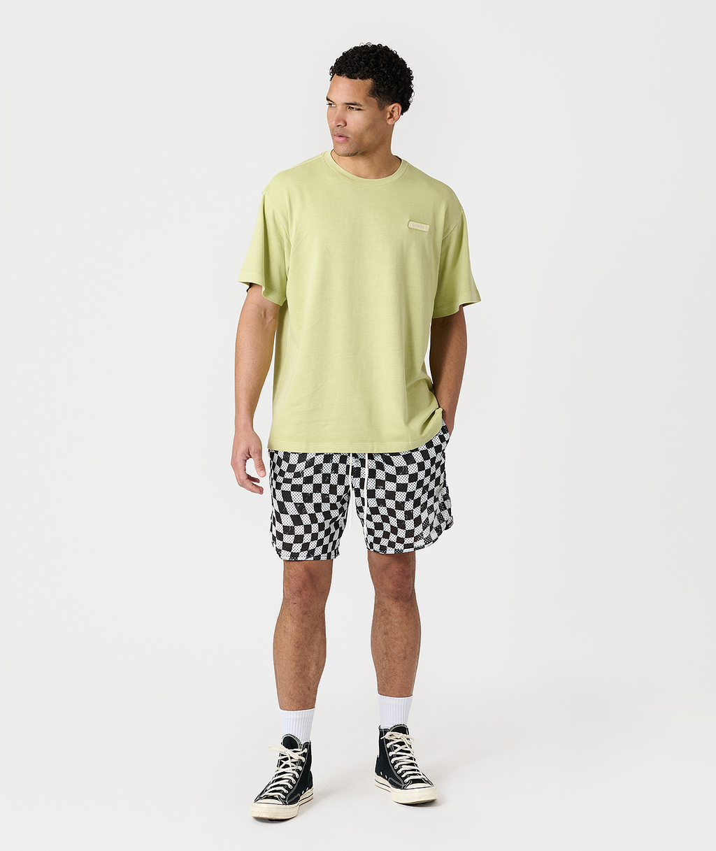 Luka Mesh Short Warped Checkers