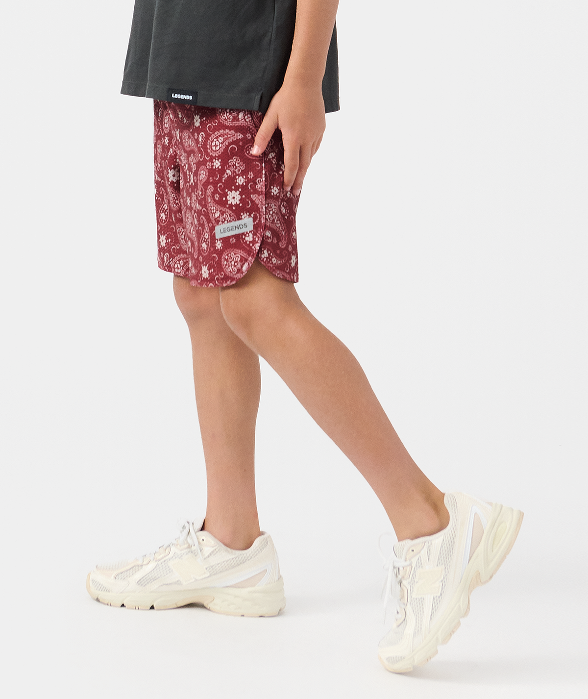 Little Legends Luka Mesh Short Crimson Paisley - 8