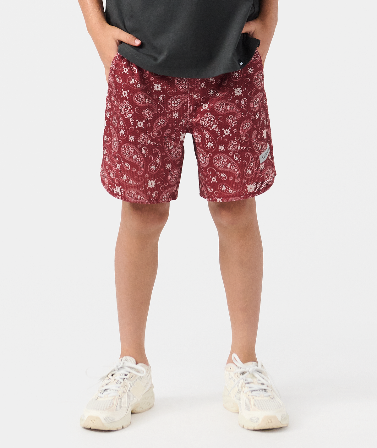 Little Legends Luka Mesh Short Crimson Paisley - 1