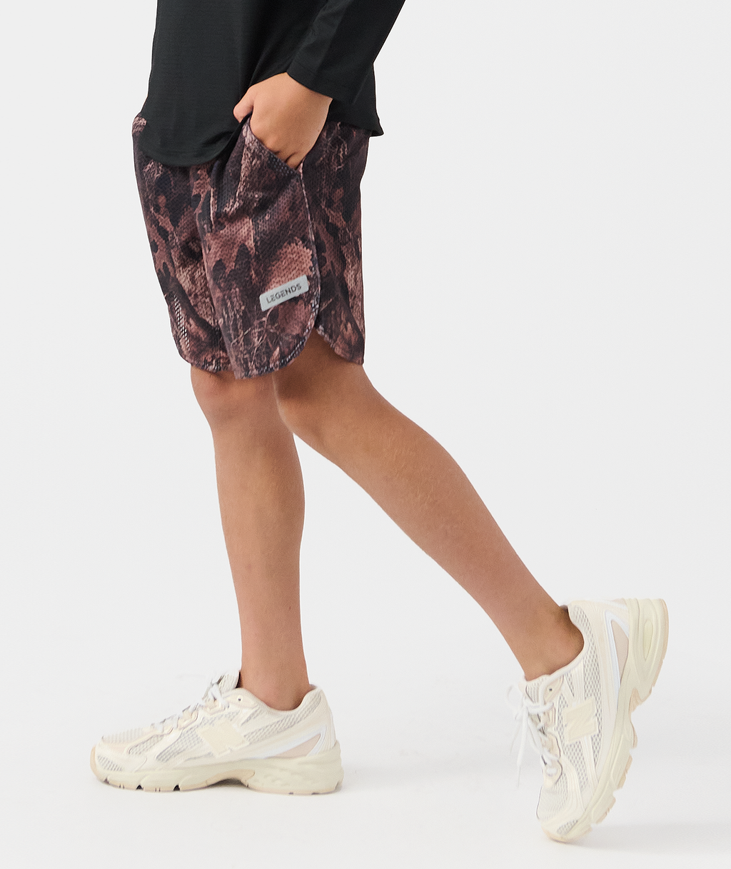 Little Legends Luka Mesh Short Forest Java Camo - 3