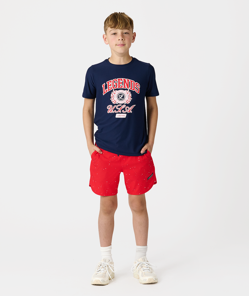 Little Legends Luka Short Red Splatter - 6