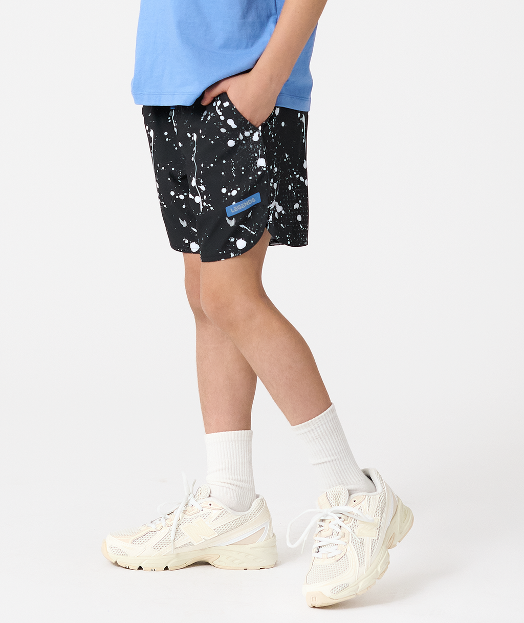 Little Legends Luka Short Graffiti Drip Black - 2