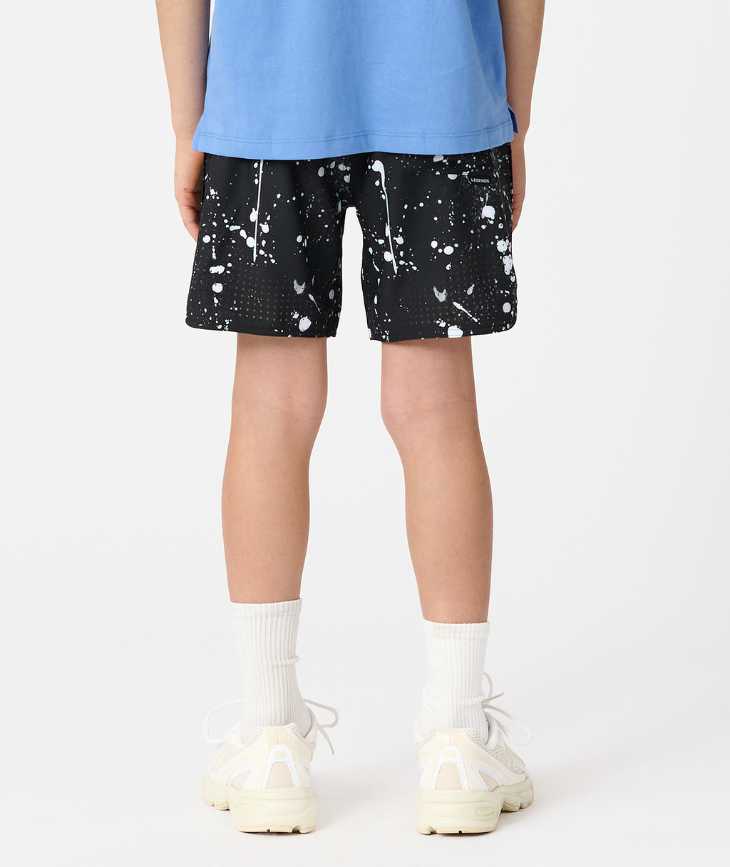 Little Legends Luka Short Graffiti Drip Black - 3