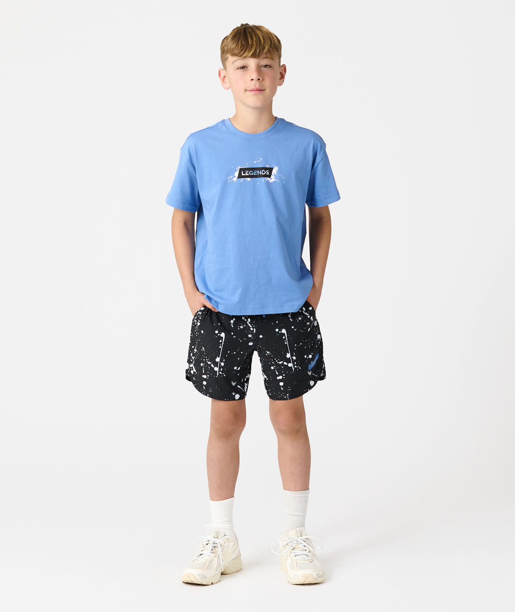 Little Legends Luka Short Graffiti Drip Black - 6