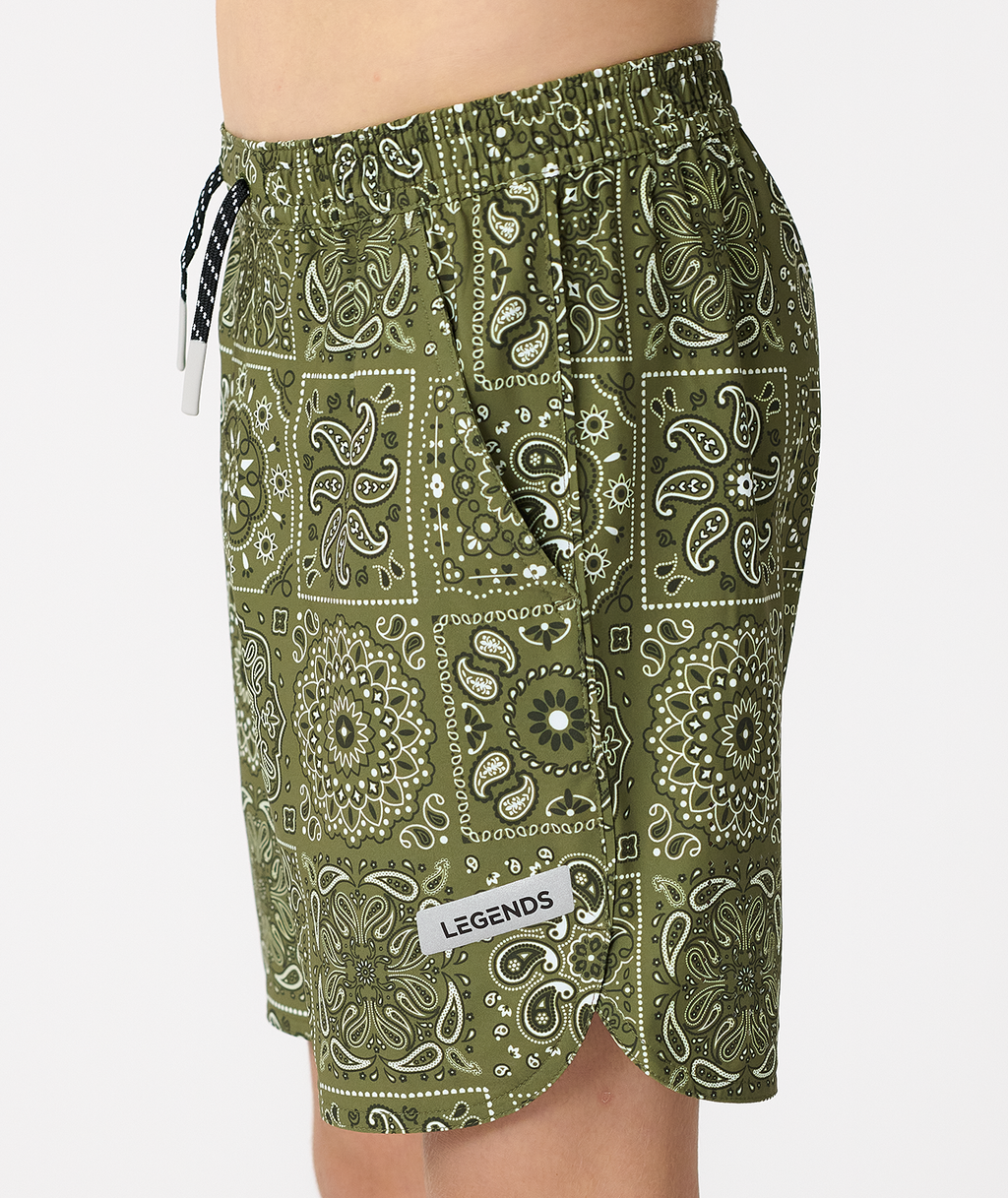 Little Legends Luka Short Paisley Tile Cypress