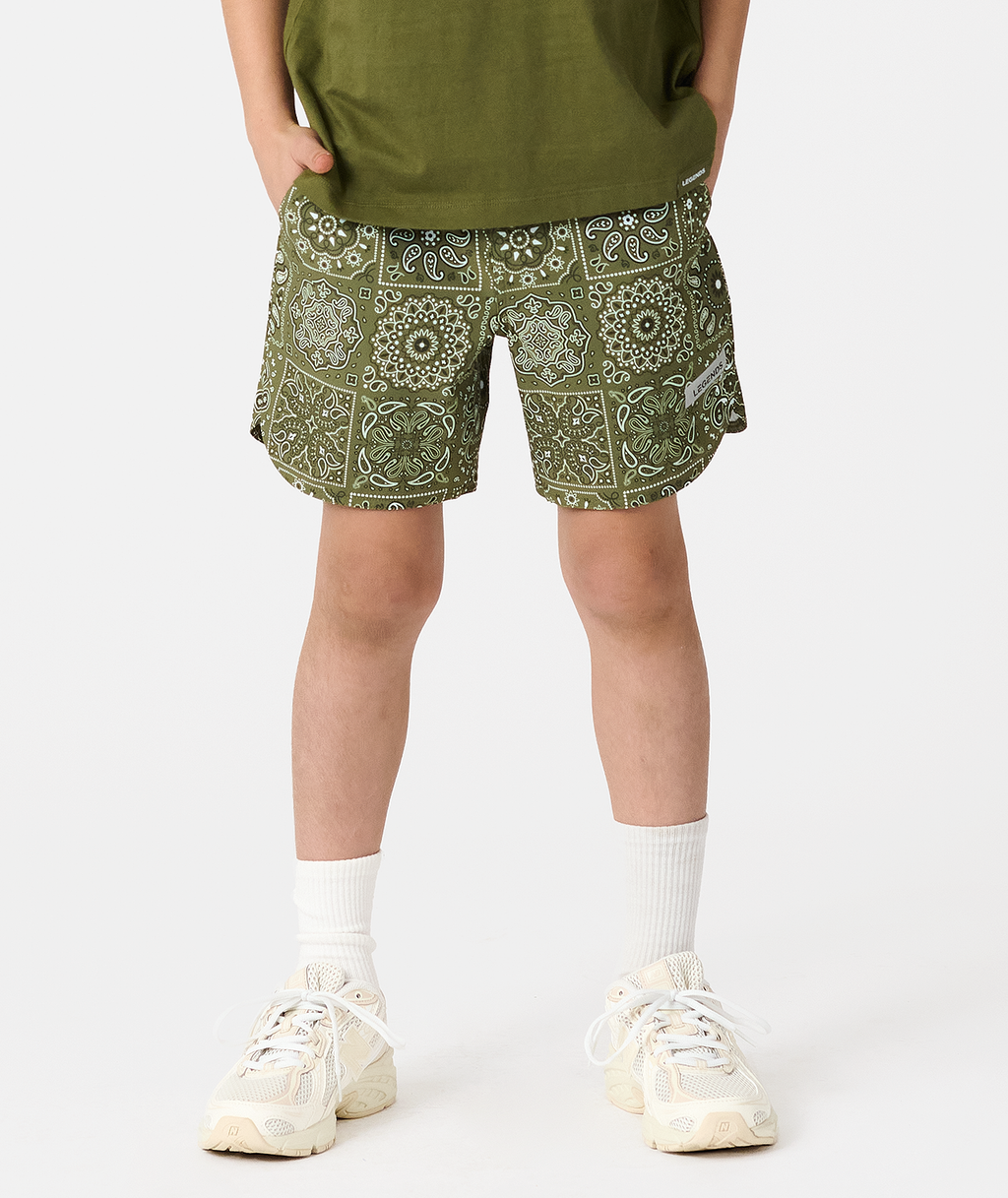 Little Legends Luka Short Paisley Tile Cypress