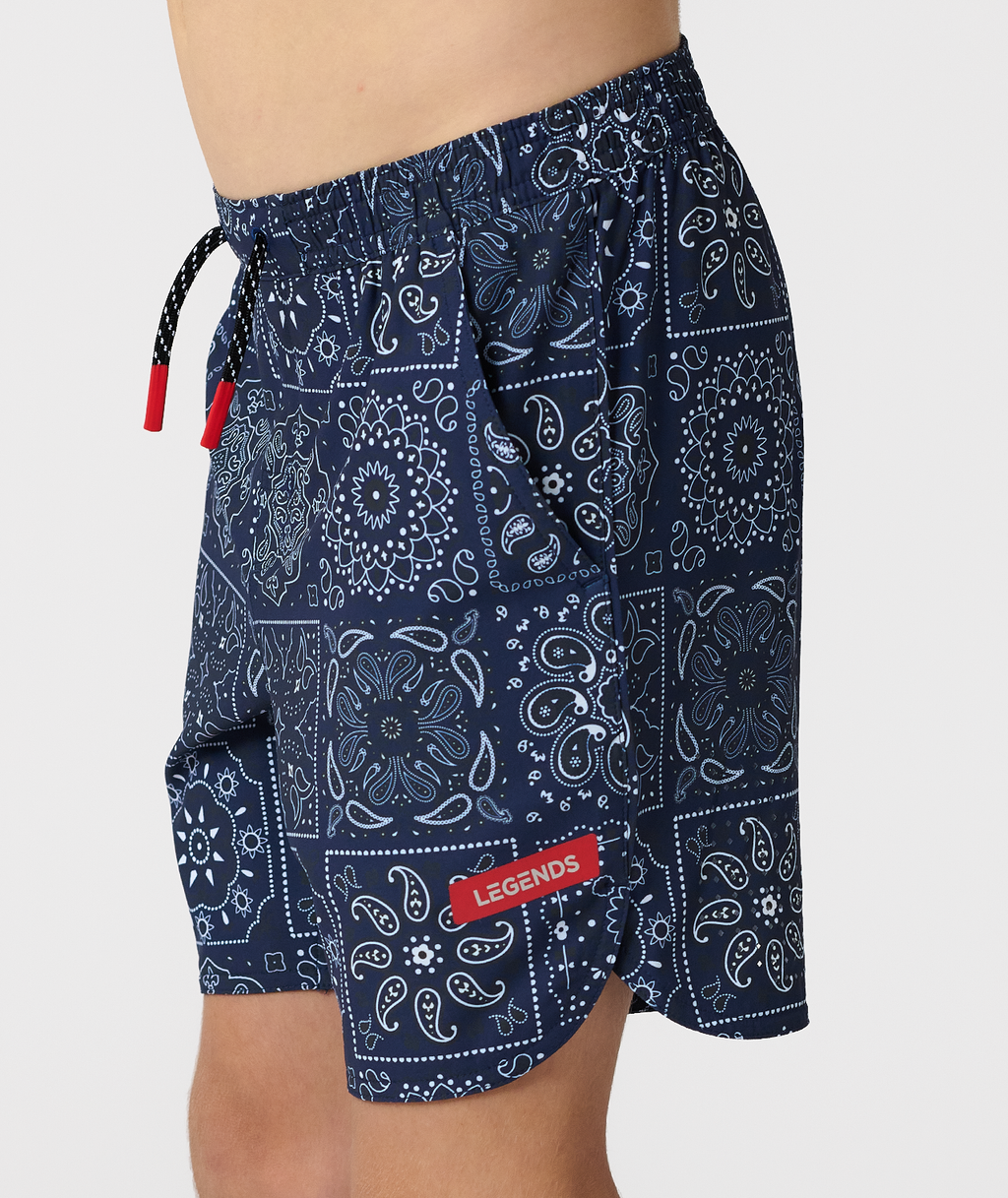 Little Legends Luka Short Paisley Tile Navy - 5