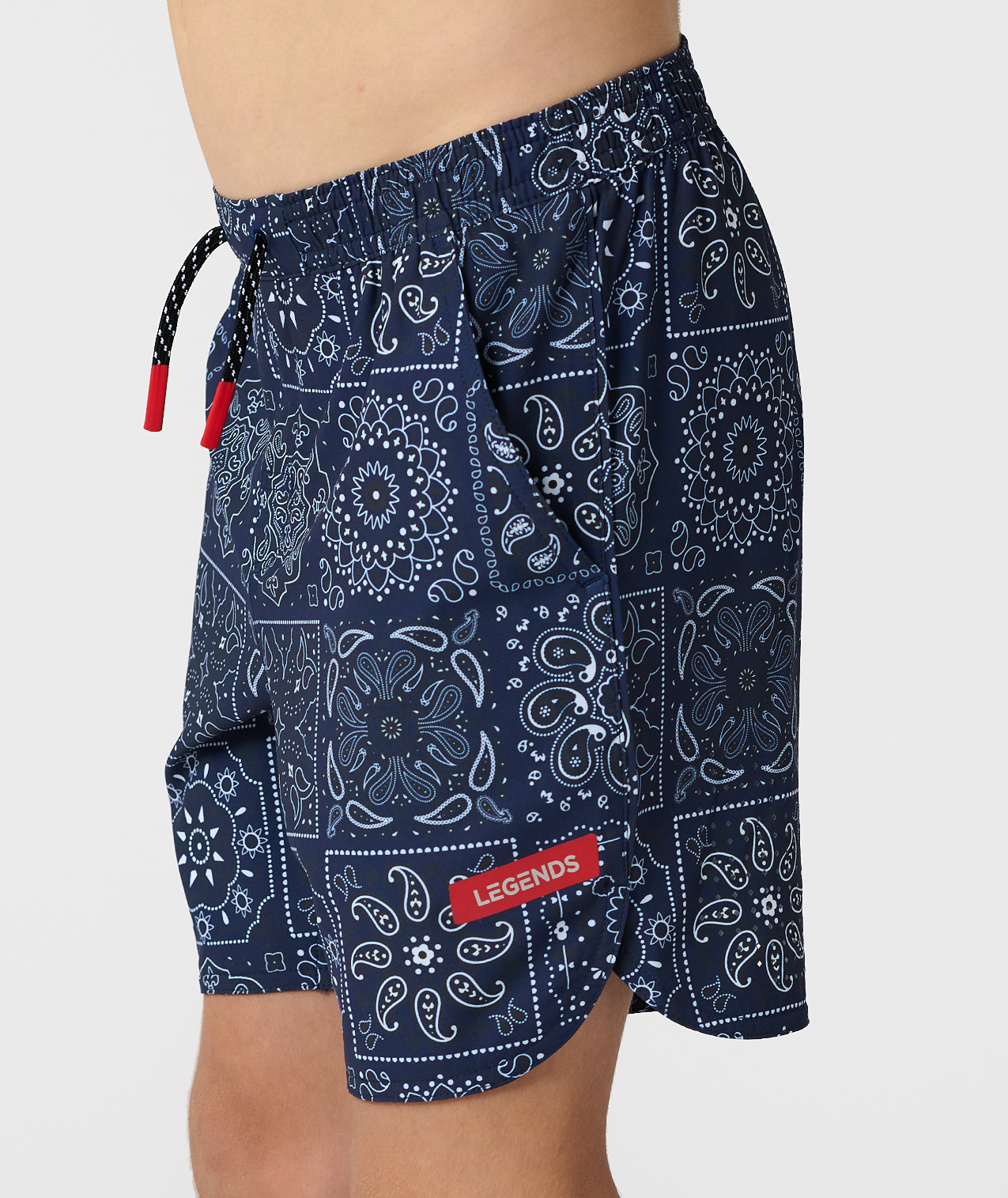 Little Legends Luka Short Paisley Tile Navy - 5