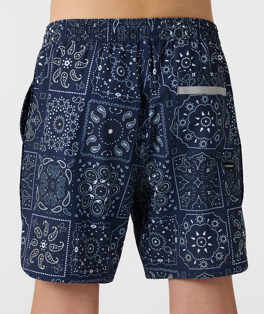 Little Legends Luka Short Paisley Tile Navy - 4