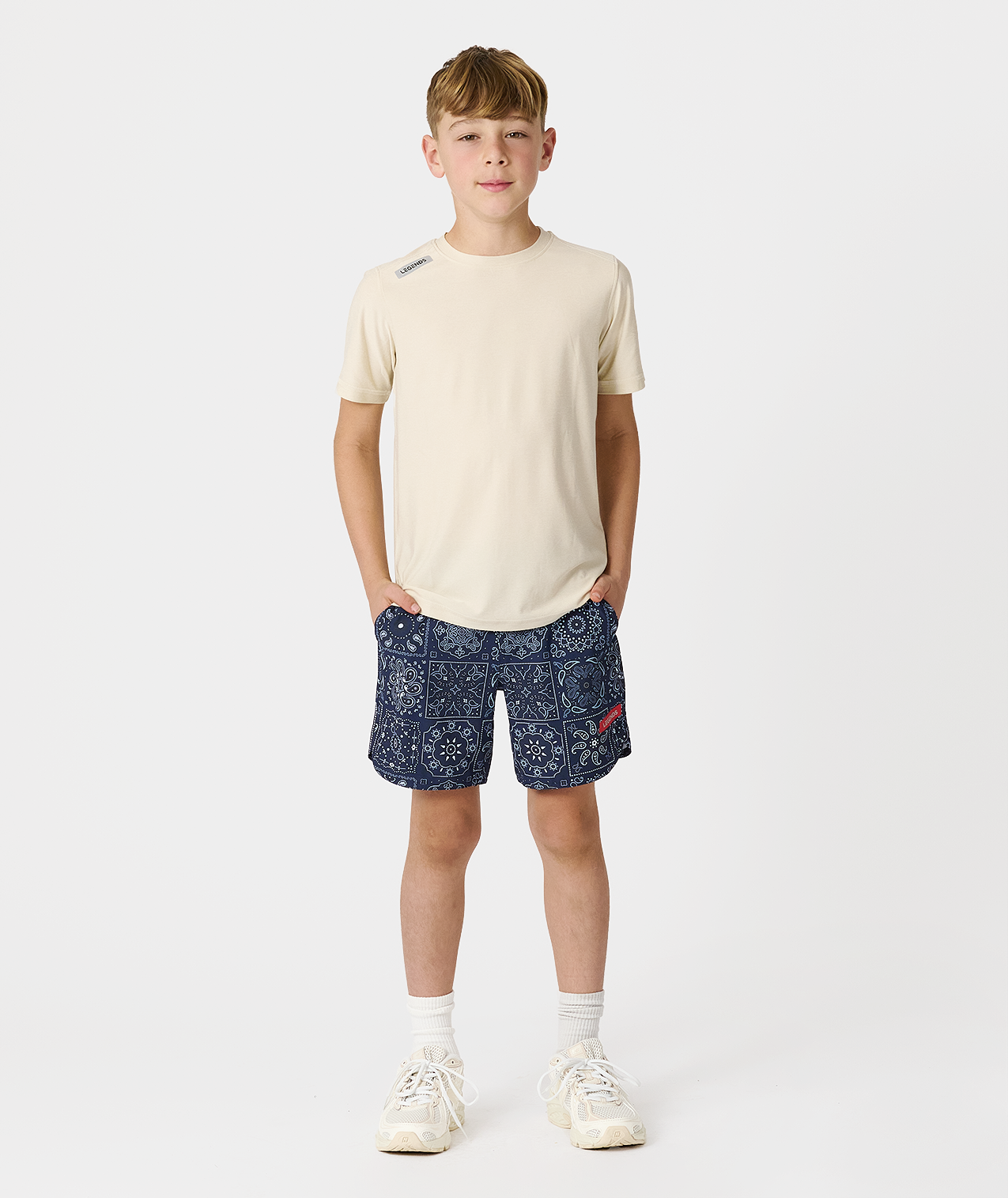 Little Legends Luka Short Paisley Tile Navy - 6