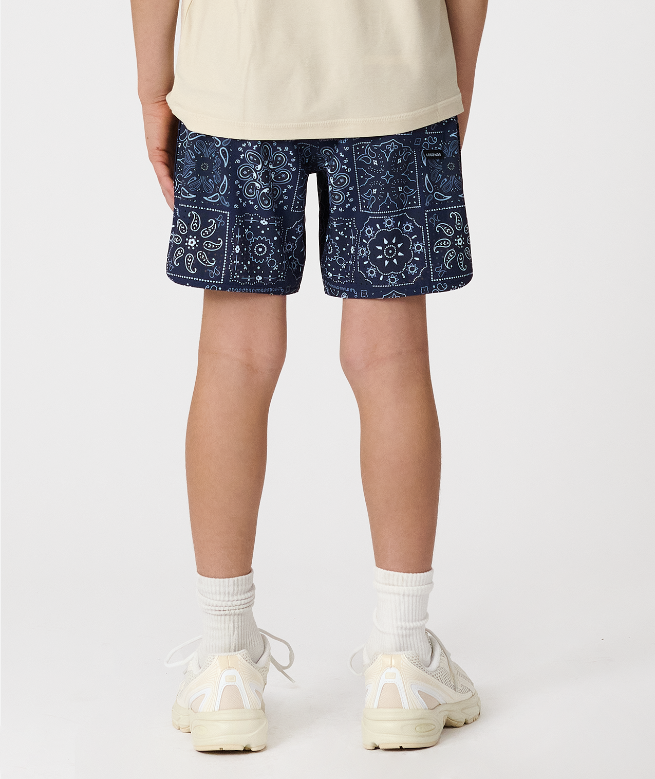 Little Legends Luka Short Paisley Tile Navy - 3