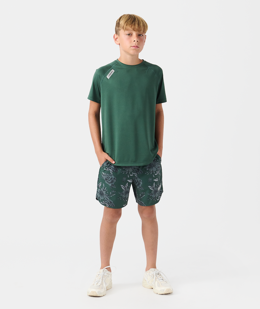 Little Legends Luka Short Vintage Floral Dark Moss - 6