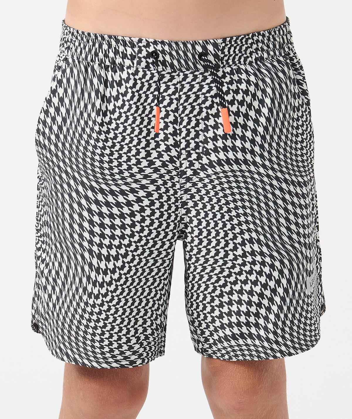 Little Legends Luka Short Warped Houndstooth Faded Black - 3