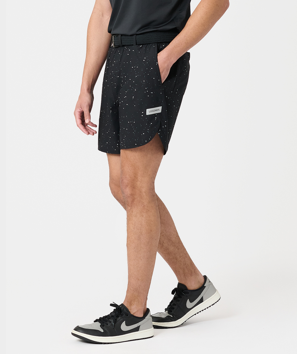 Luka Golf Short Black Splatter - 3