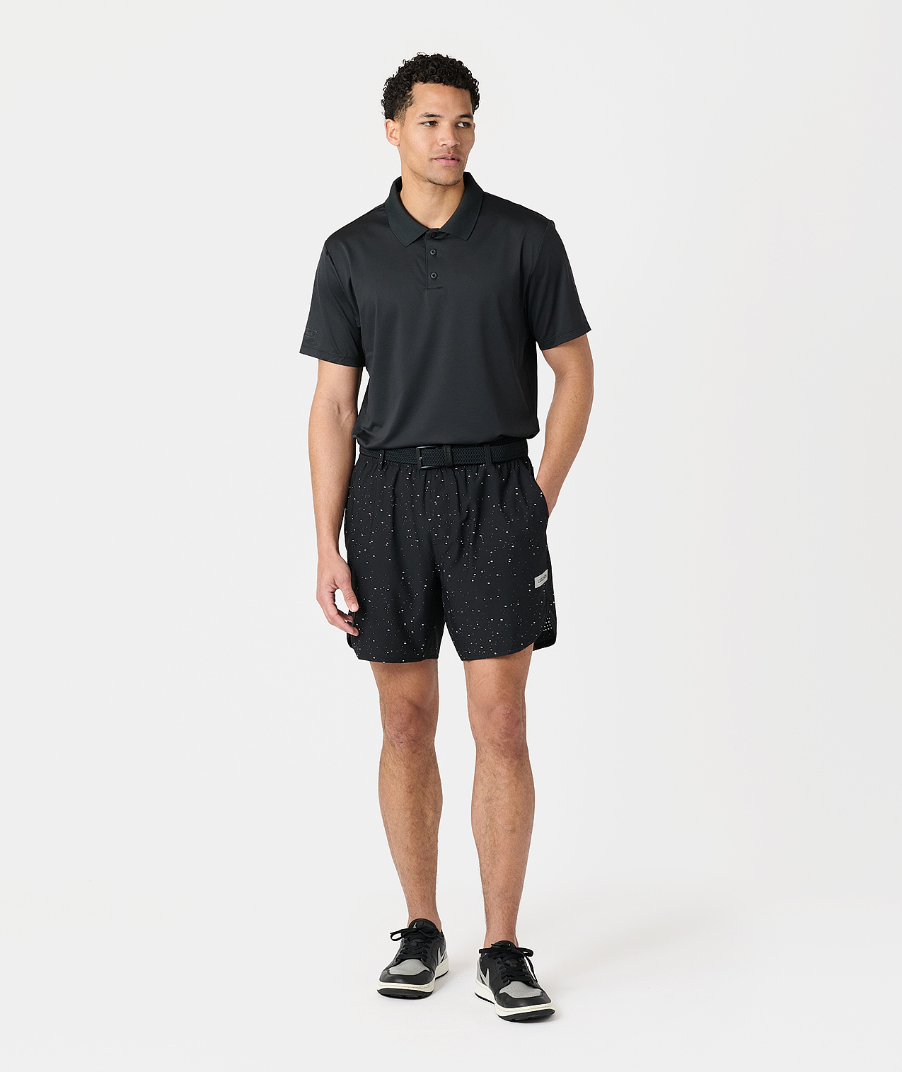 Luka Golf Short Black Splatter - 8
