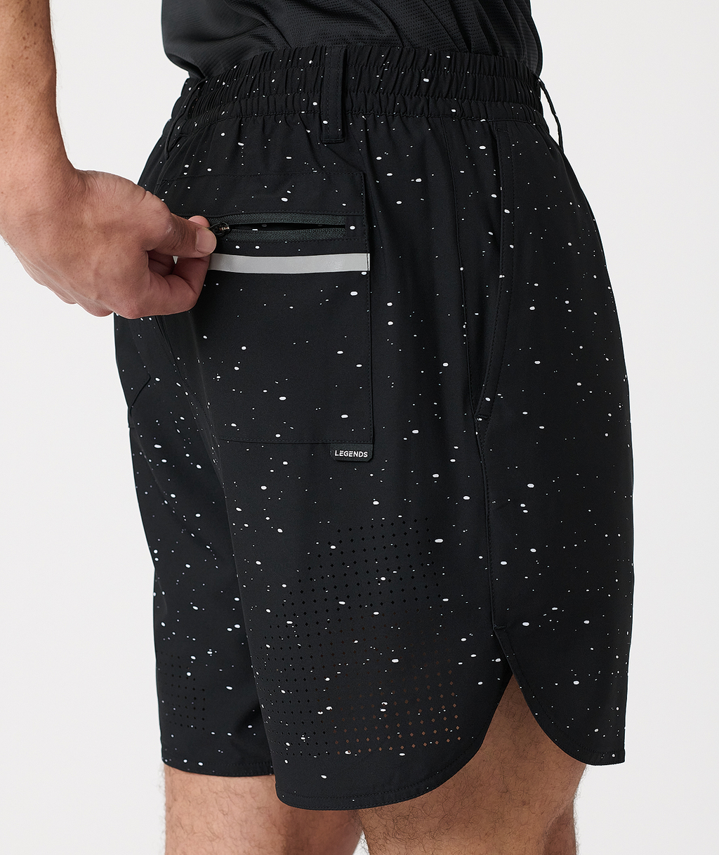 Luka Golf Short Black Splatter - 5