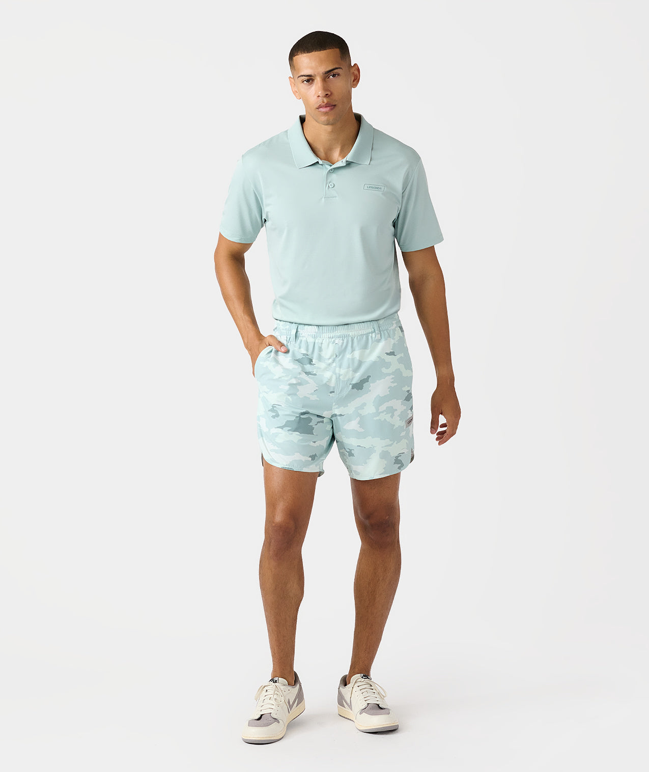 Luka Golf Short Cloud Blue Camo - 8