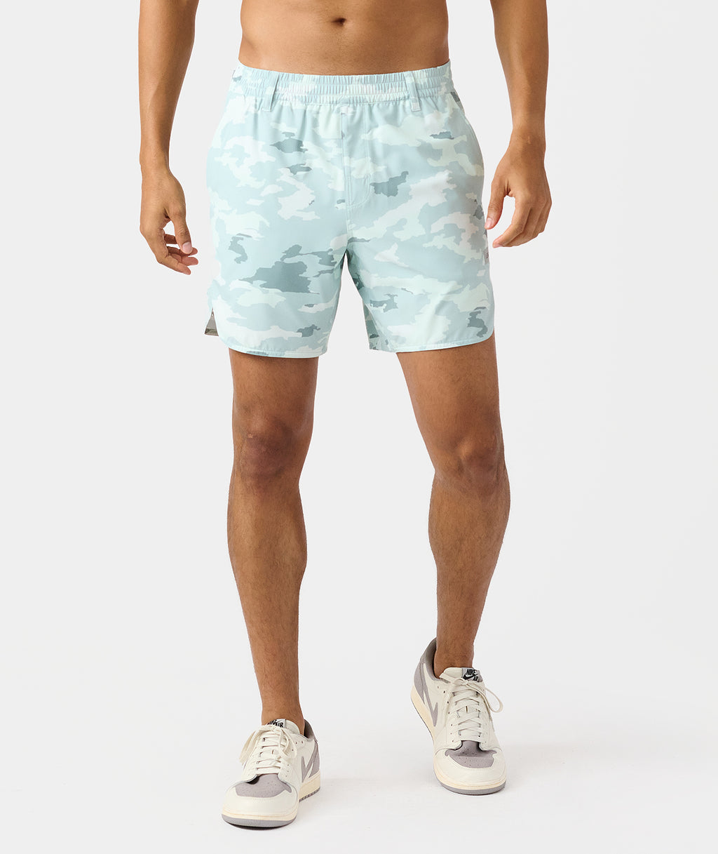 Luka Golf Short Cloud Blue Camo - 1