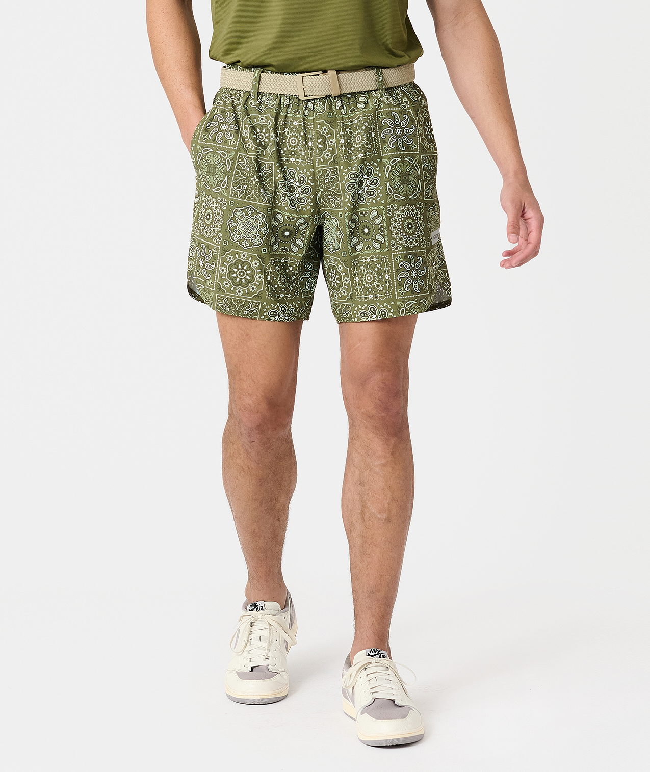 Luka Golf Short Paisley Tile Cypress - 1