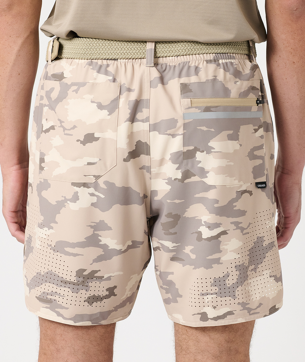 Luka Golf Short Taupe Camo - 8