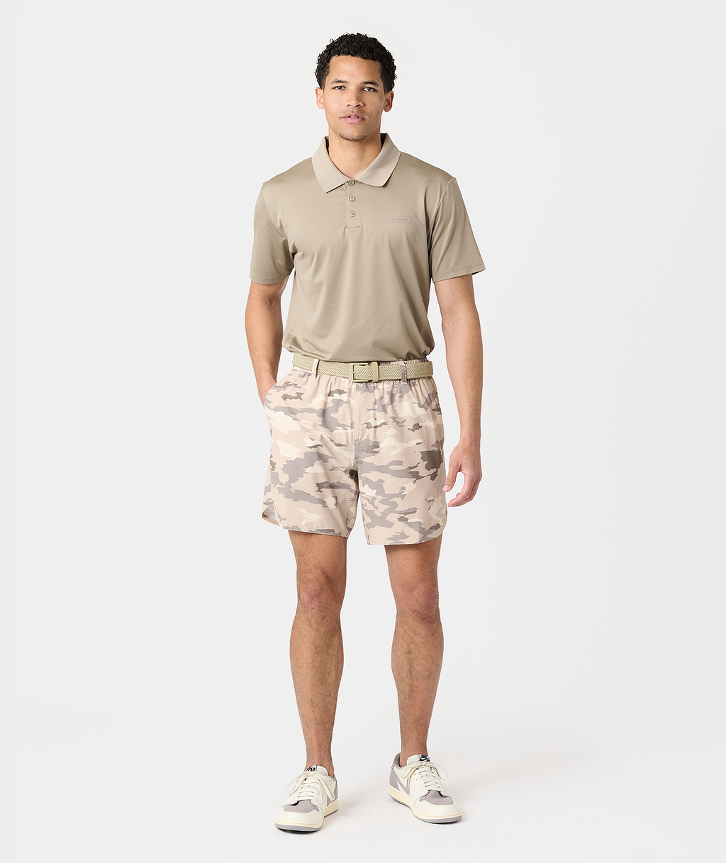 Luka Golf Short Taupe Camo - 9
