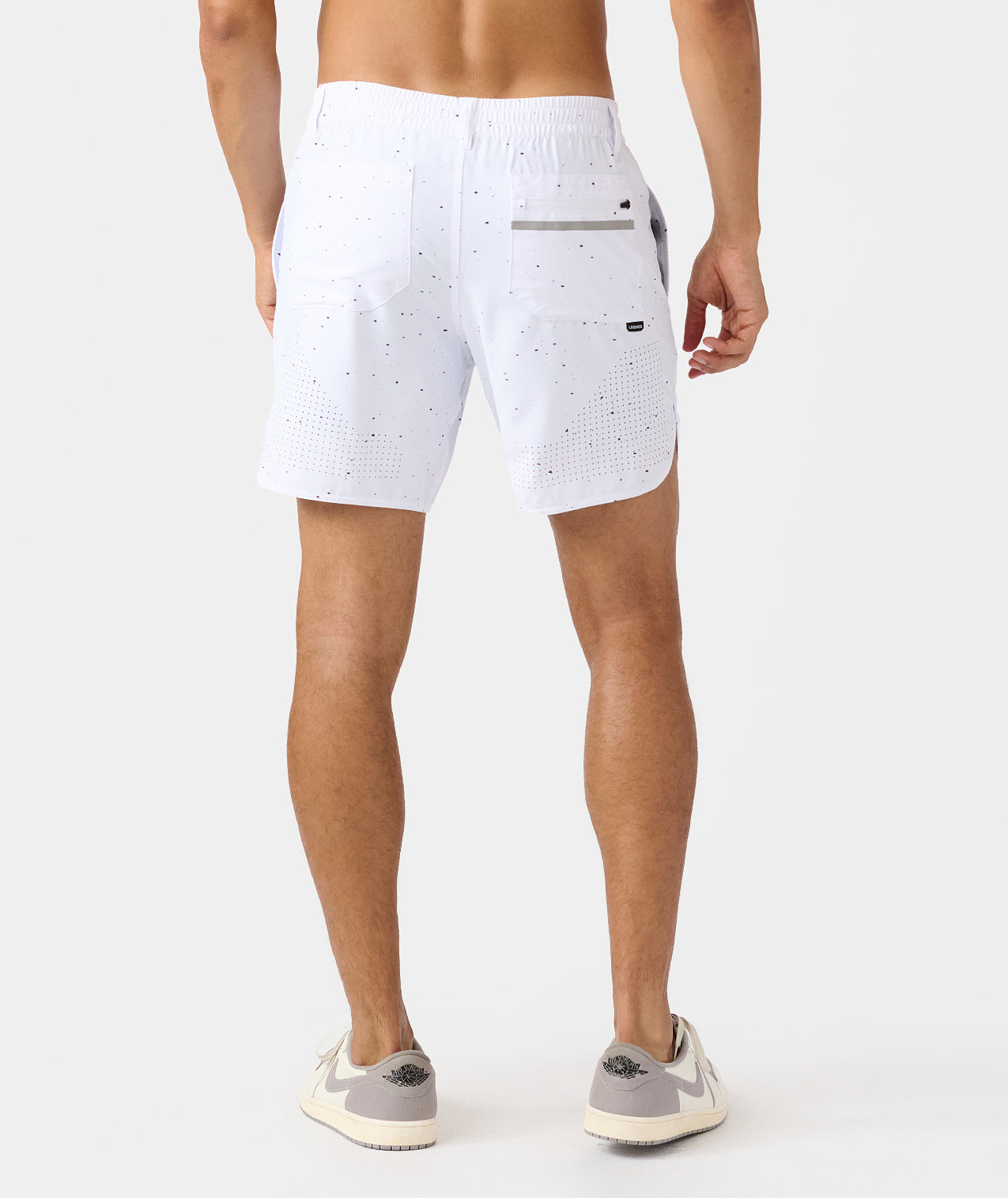 Luka Golf Short White Black Splatter - 3