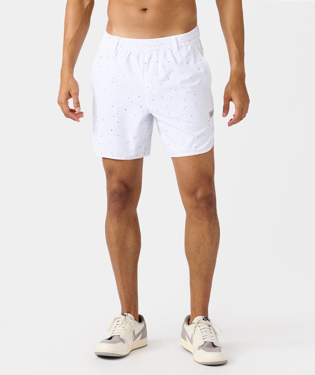 Luka Golf Short White Black Splatter - 1