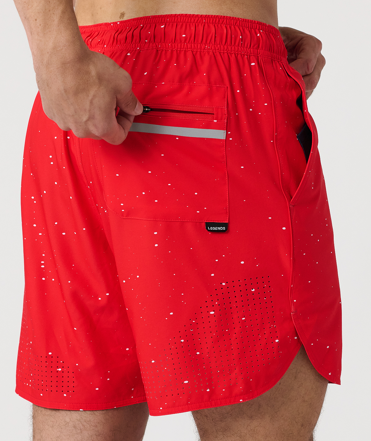 Luka Short Red Splatter - 5