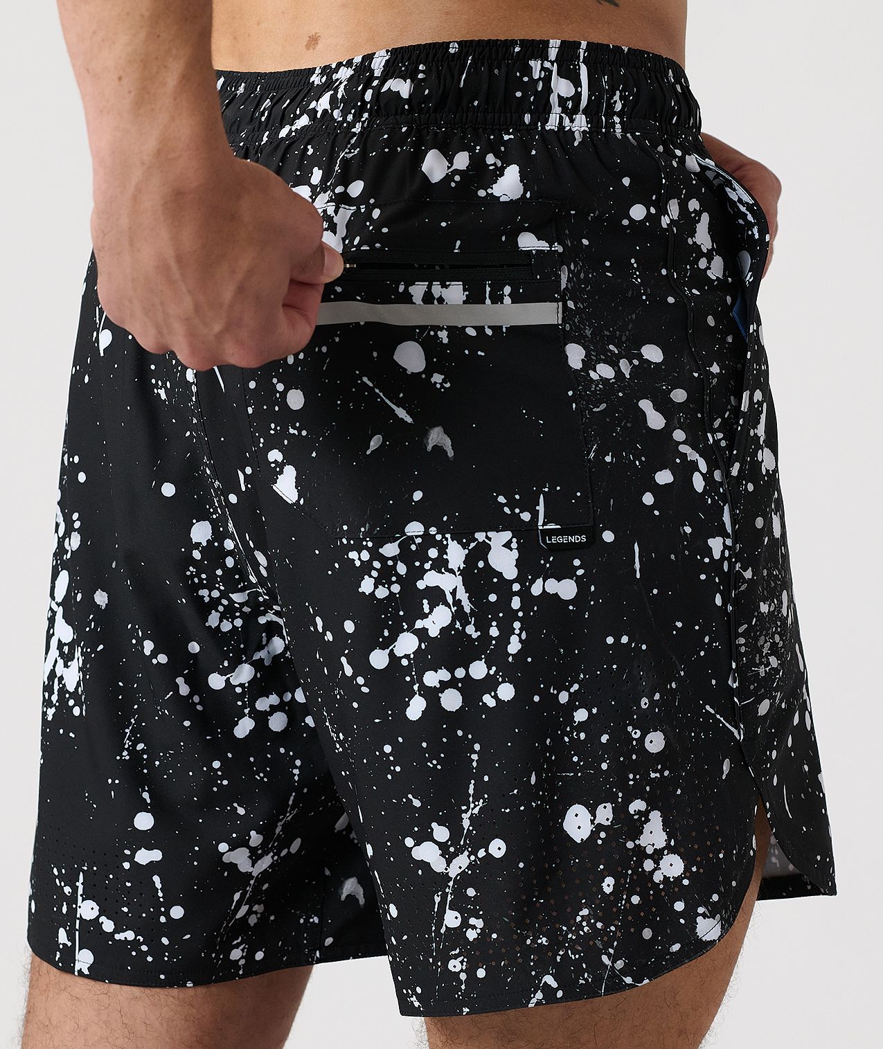 Luka Short Graffiti Drip Black - 5