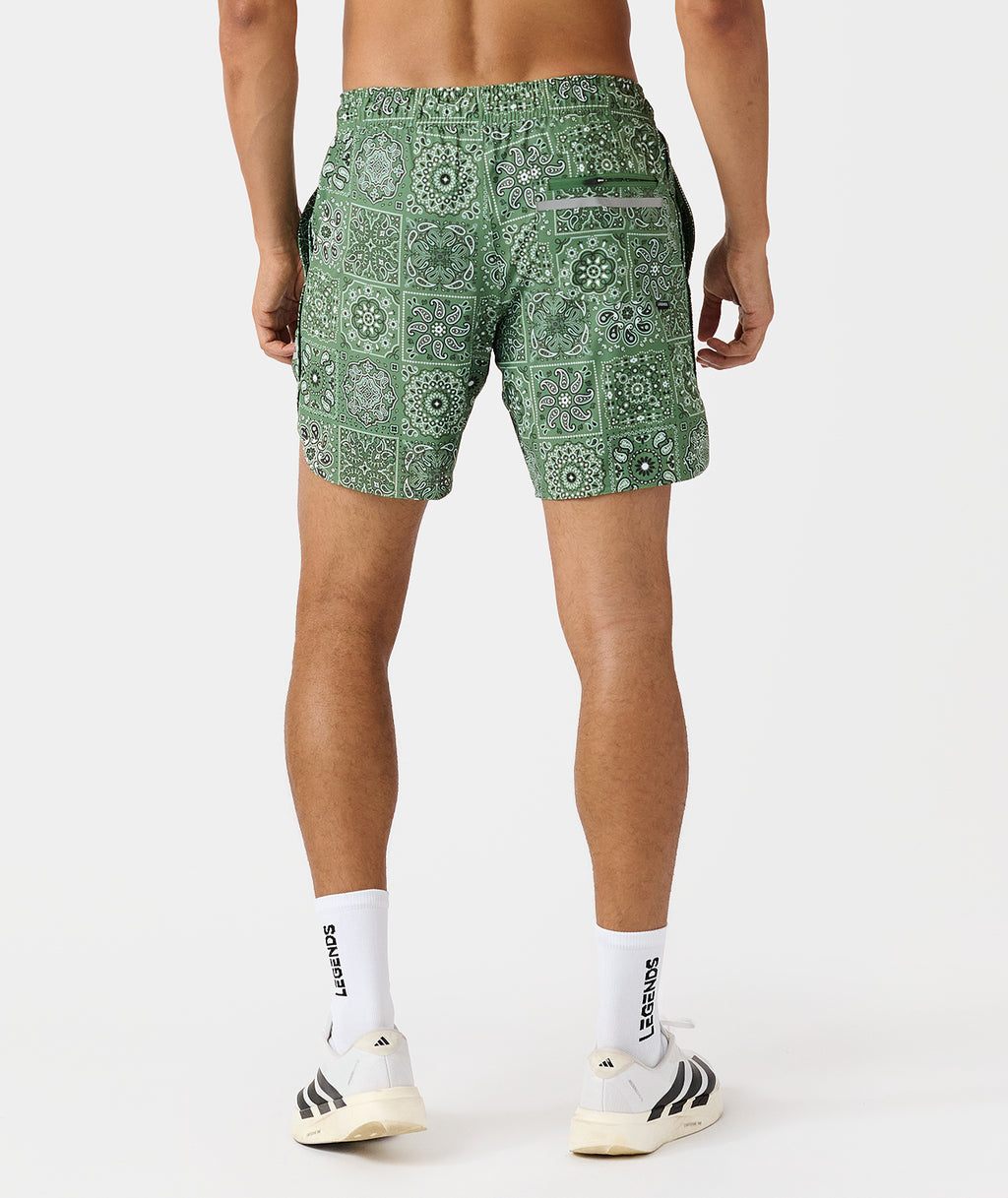 Luka Short Paisley Tile Elm - 3