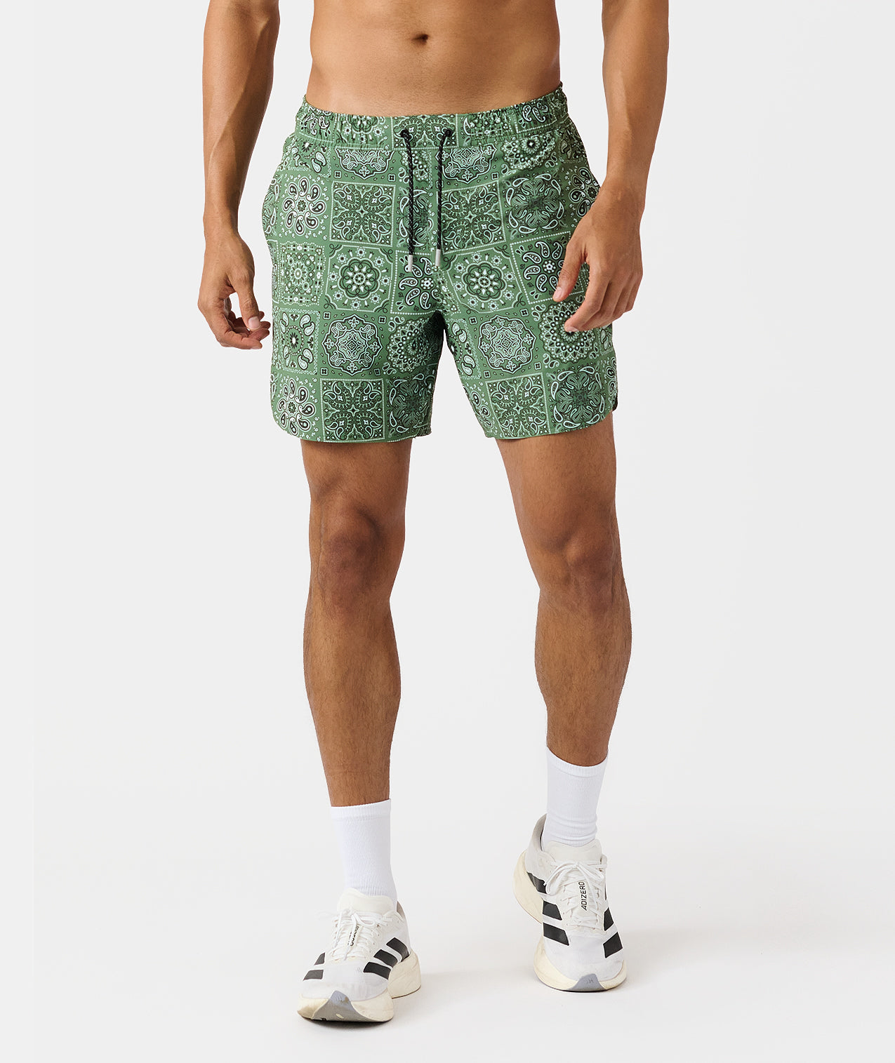 Luka Short Paisley Tile Elm - 1