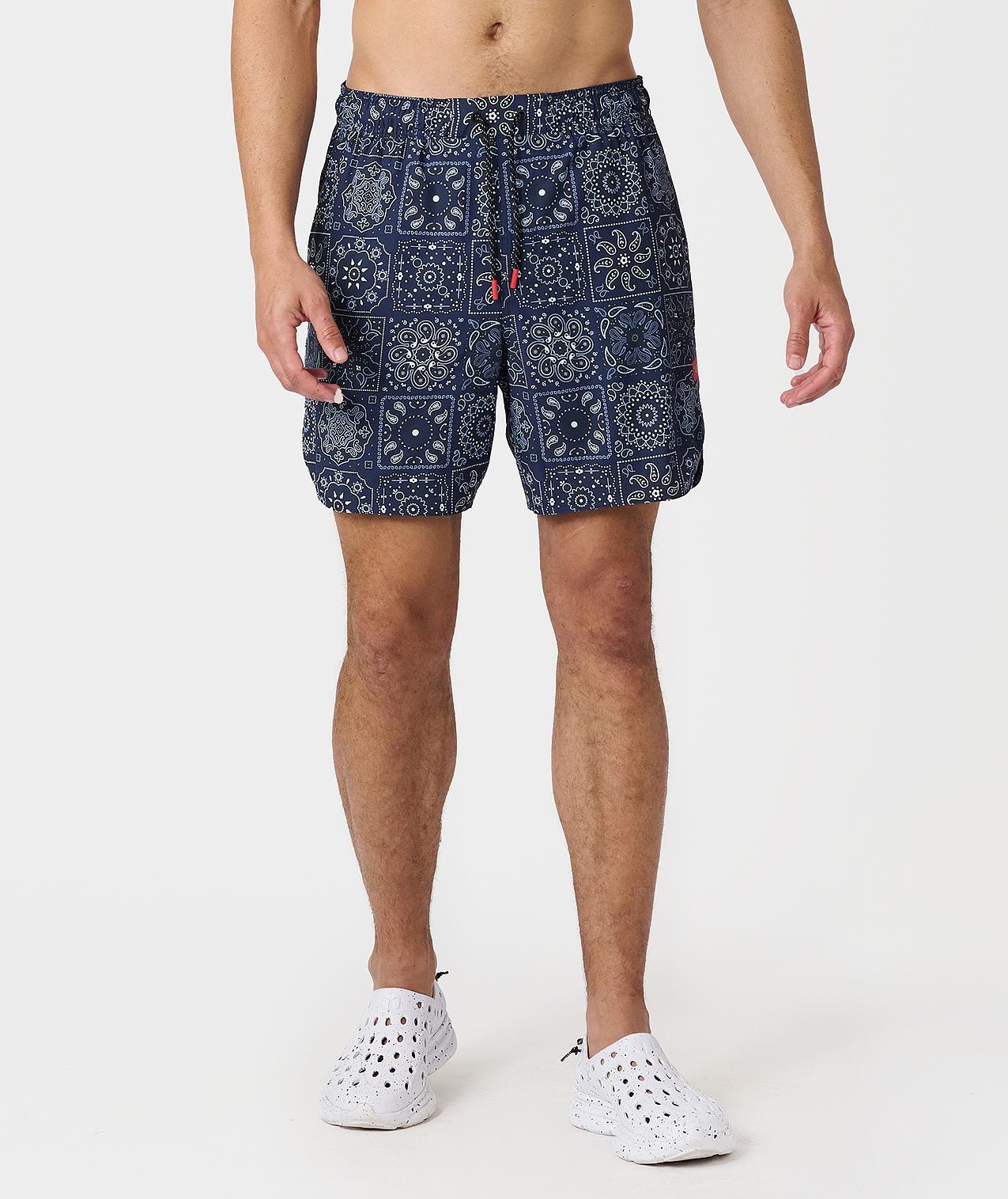 Luka Short Paisley Tile Navy - 1