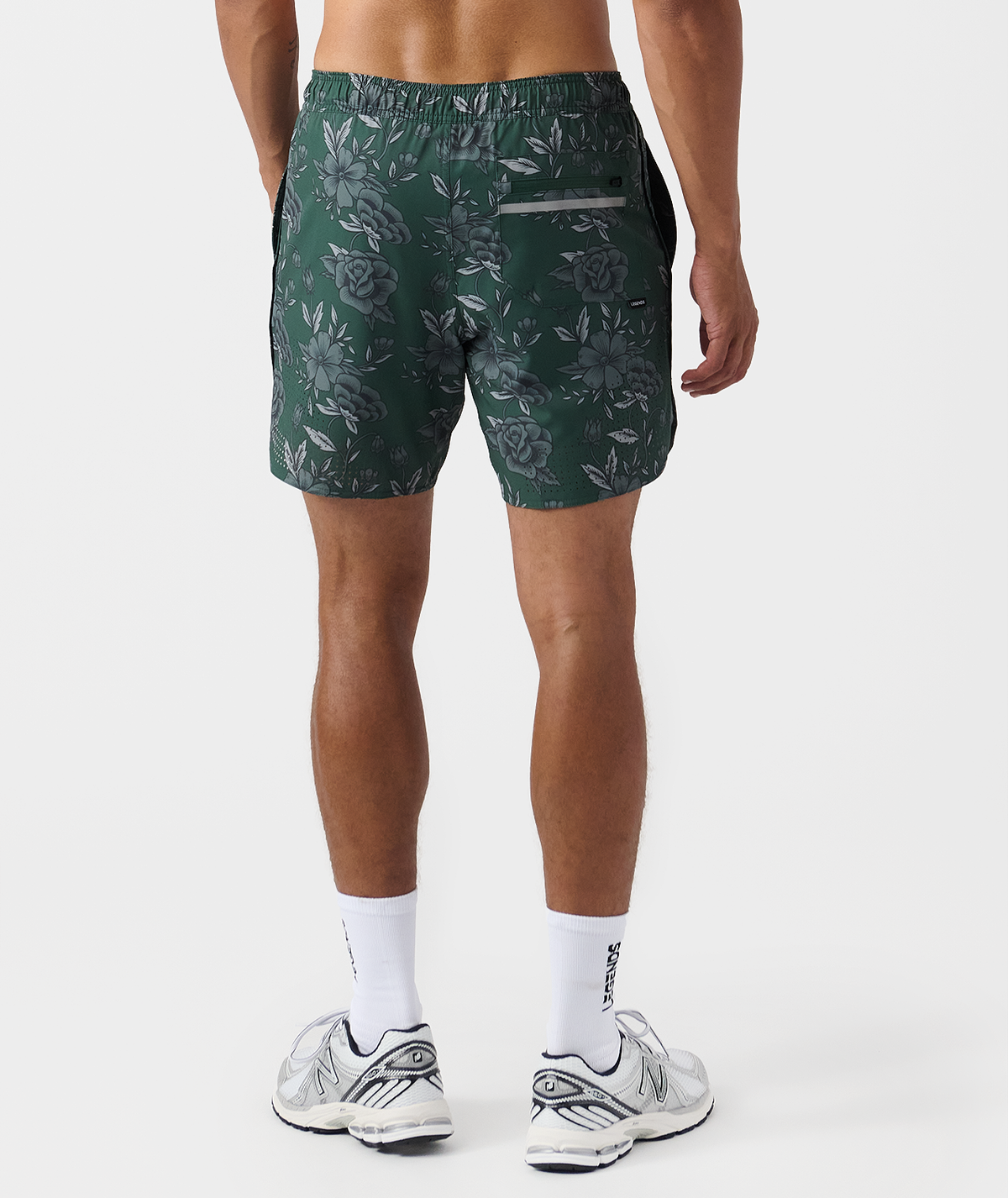 Luka Short Vintage Floral Dark Moss - 3