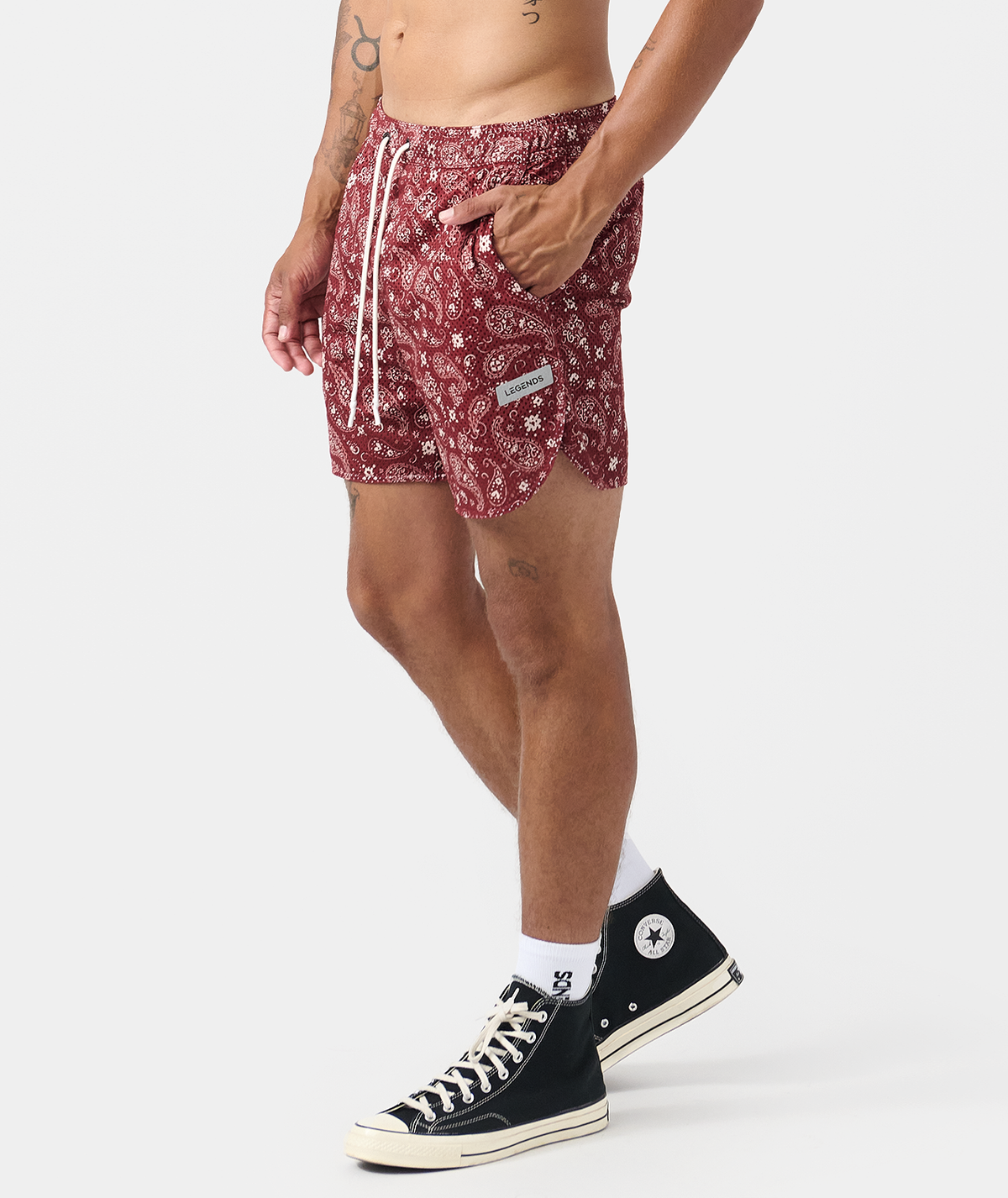 Luka Mesh Short Crimson Paisley - 2