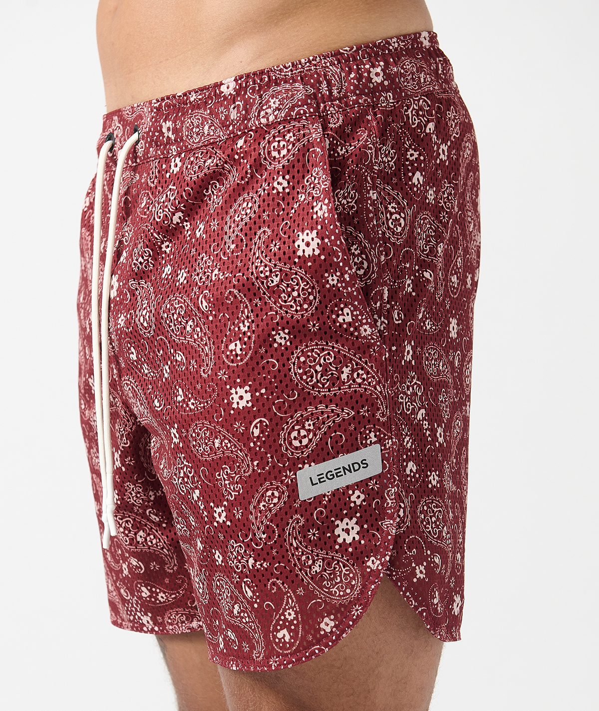 Luka Mesh Short Crimson Paisley - 4