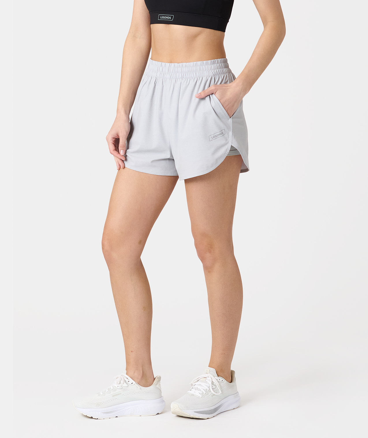 Leni Short Light Gray Heather