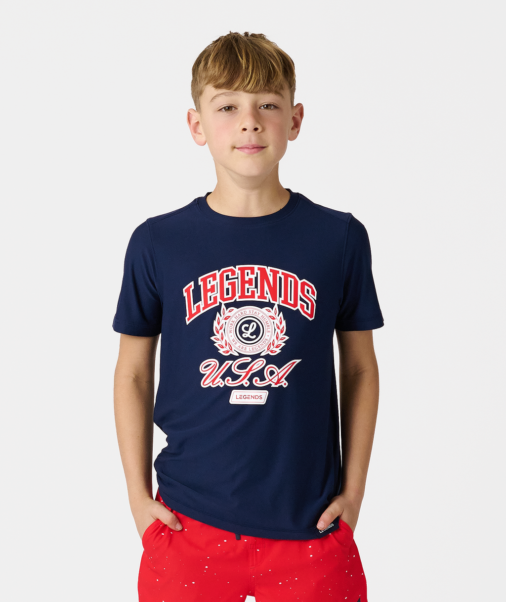 Little Legends Aire Tee USA Navy - 1