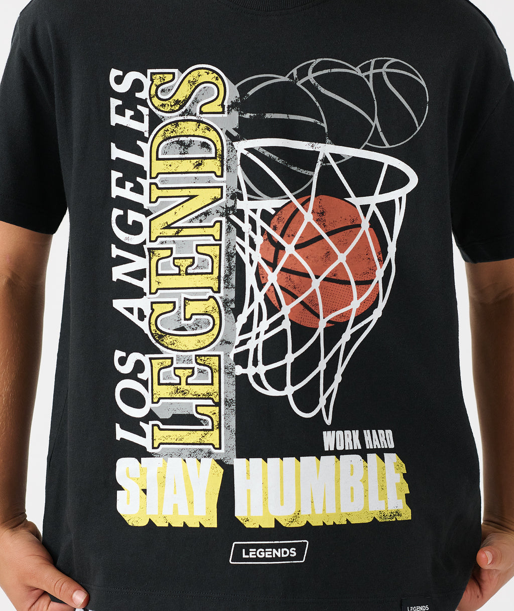 Little Legends Theo Tee Black WHSH - 4