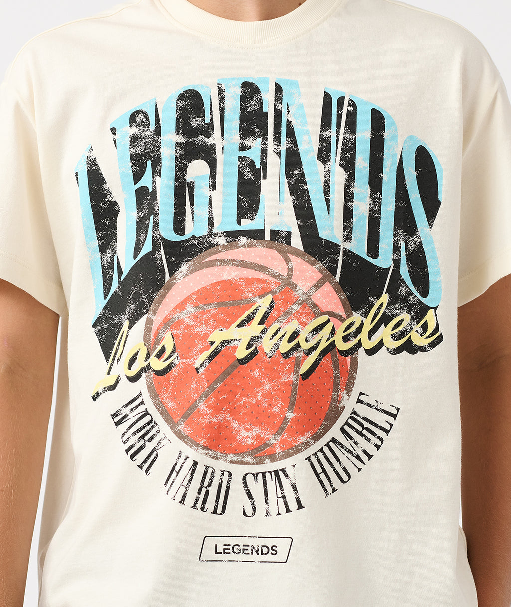 Little Legends Theo Tee Natural White WHSH - 3
