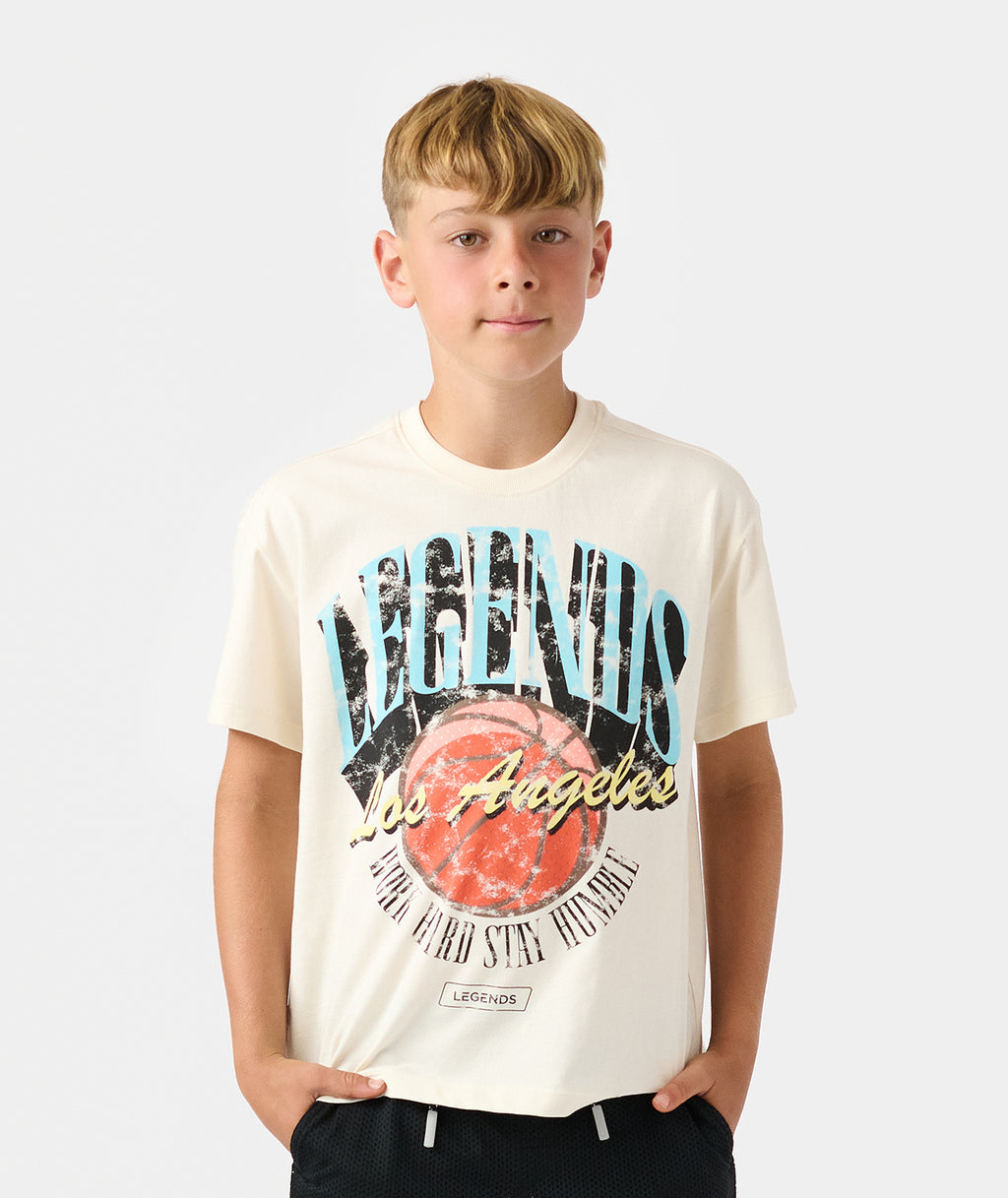 Little Legends Theo Tee Natural White WHSH - 1