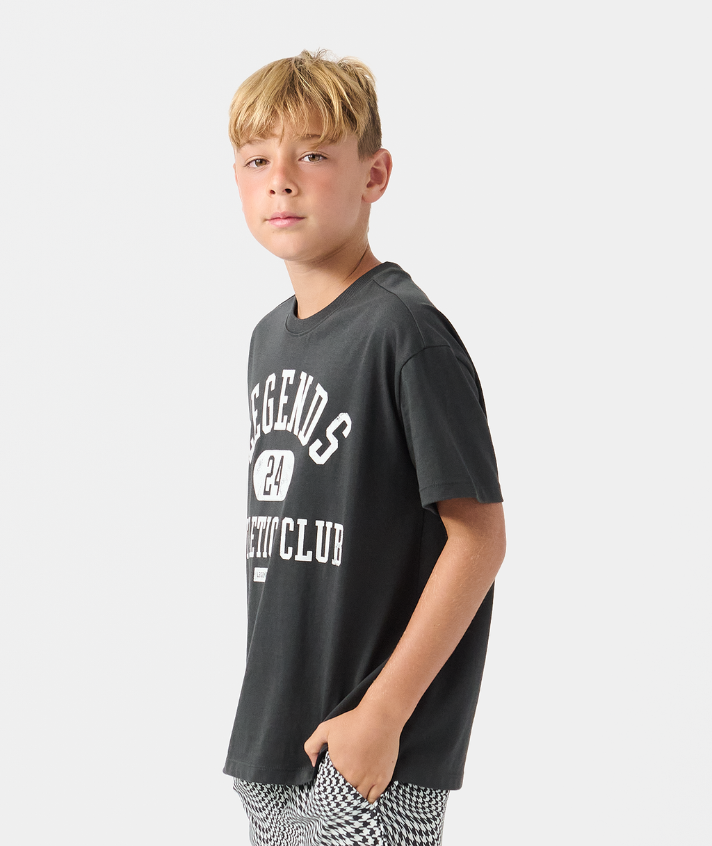 Little Legends Theo Tee Faded Black Phys Ed - 3