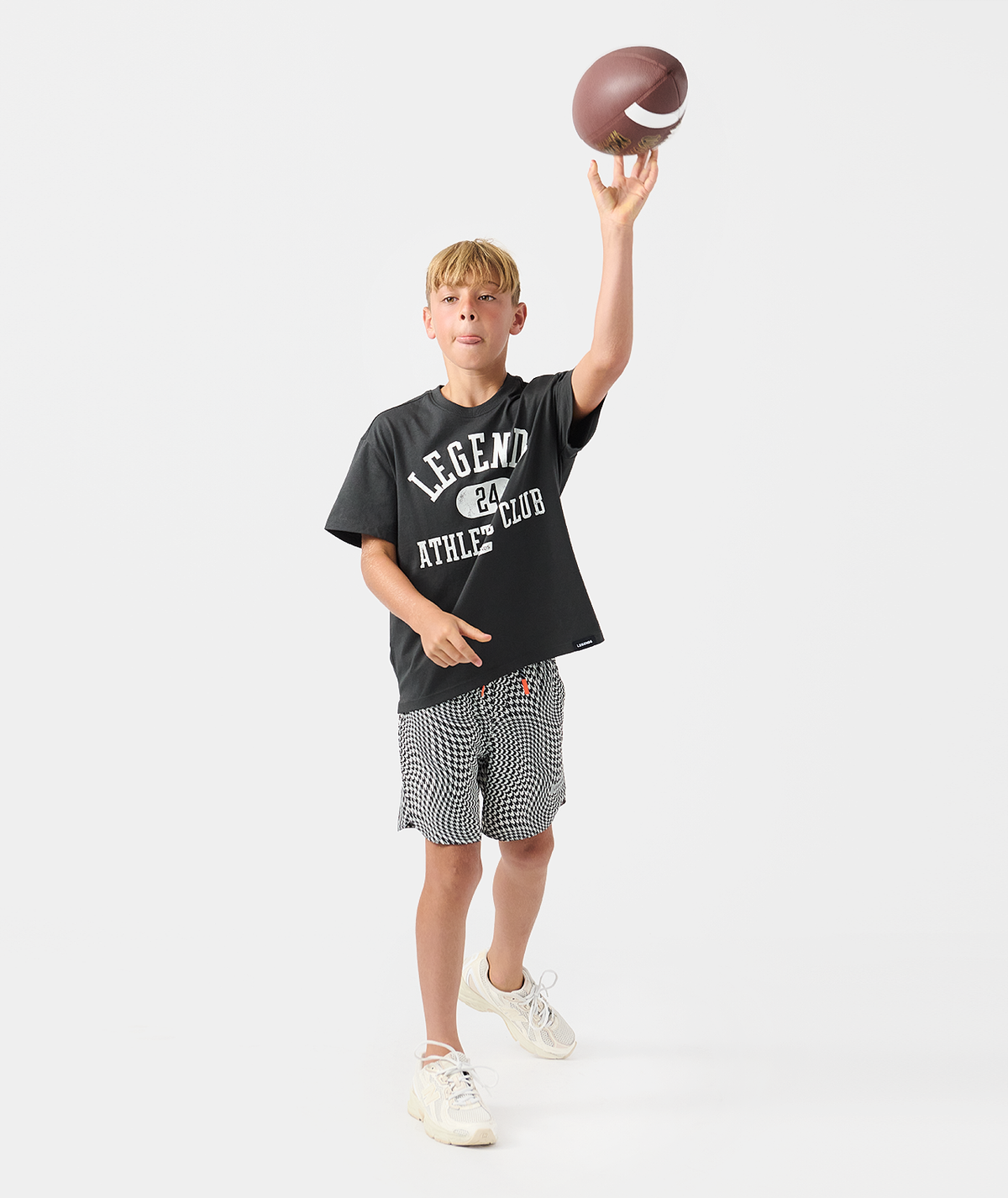 Little Legends Theo Tee Faded Black Phys Ed - 5