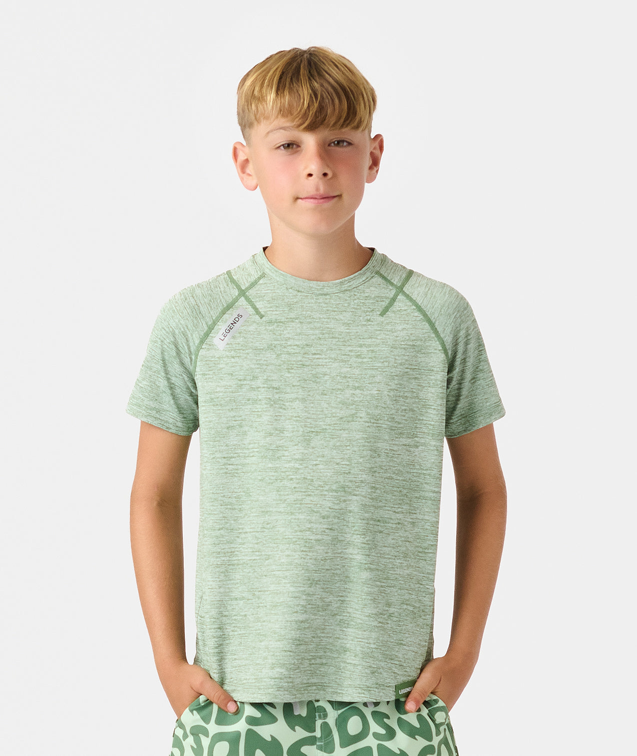 Little Legends Enzo Tee Elm Heather - 1