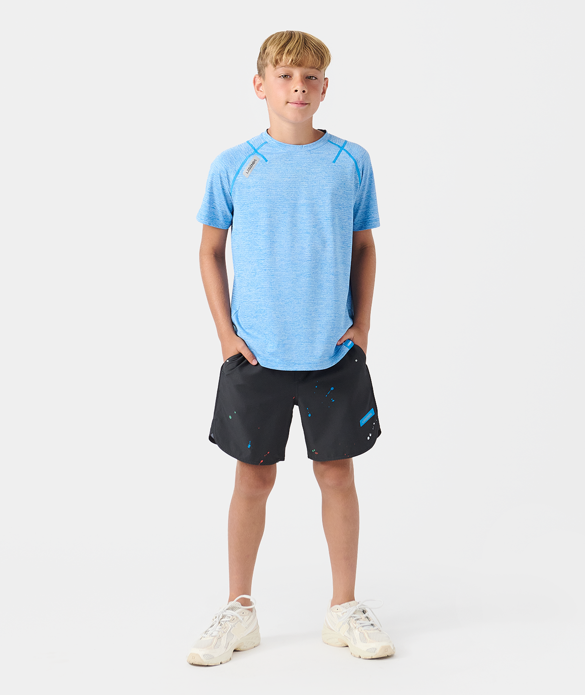 Little Legends Enzo Tee Marathon Blue Heather - 4
